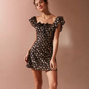 For Love & Lemons Off the shoulder Mini DRESS Sz M pristine!